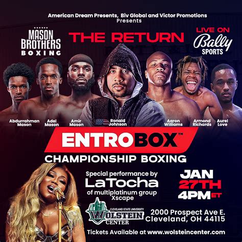 Entrobox Championship Boxing Wolstein Center At Cleveland State