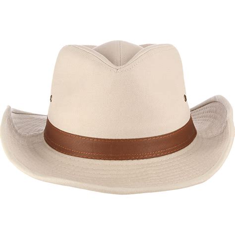 Dorfman Pacific Mens Twill Outback Hat Academy