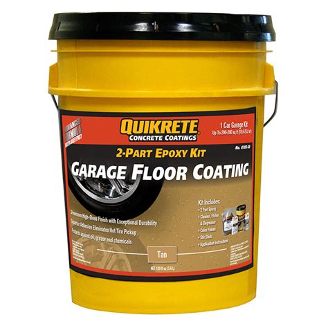 Quikrete Garage Floor 2 Part Epoxy Tan Kit