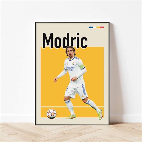Luka Modric Printable Art Modric Real Madrid Poster Football Etsy