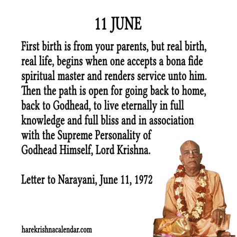 11 June Hare Krishna Calendar