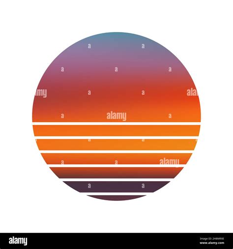 Design Of Sunset Striped Background Stock Vector Image And Art Alamy