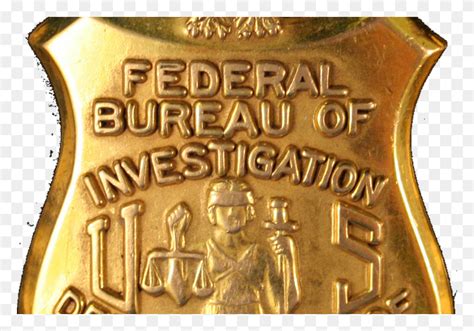 Fbi Logo Transparent Federal Bureau Of Investigation Badge Gold Clock