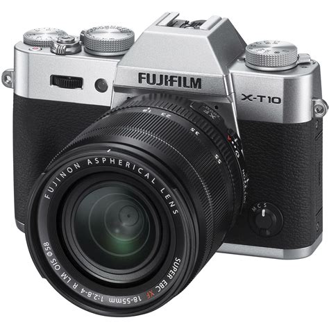Fujifilm X T10 18 55mm Silver Srebreni Mirrorless Digital Camera Fuji