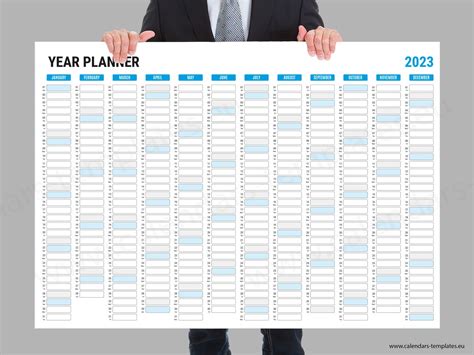 2023 Wall Planner Printable Yearly Wall Planner Calendar Etsy Singapore