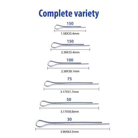 Buy Himetsuya 555 Pieces Stainless Steel Split Pins Split Pins Assortment With Assortment Box