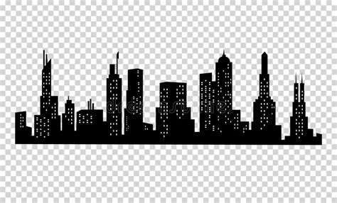 City Silhouette Modern Urban Landscape Cityscape Buildings Silhouette