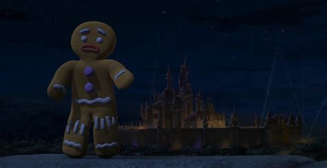 In Shrek 2 2004 The Gingerbread Man Has Icing Stitches Repairing