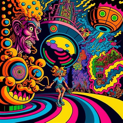 Trippy Designs Acid Art Alex Grey Vivid Dreams Crazy Eyes