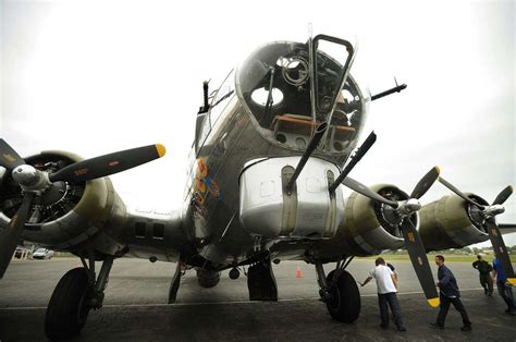 Wwii B17 Bomber At Sikorsky Airport In Stratford