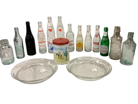 Lot Antique Soda Bottles And More