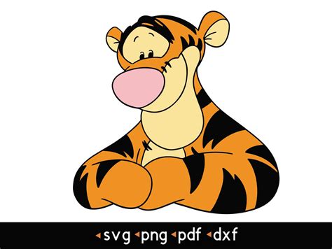 Tigger 7 Svg Png Pdf Dxf Etsy In 2023 Winnie The Pooh Pictures