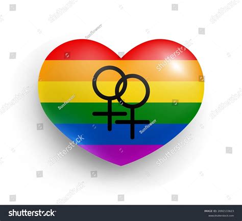 rainbow pride flag heart shape glossy stock vector royalty free 2092133623 shutterstock