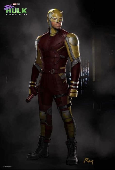 Daredevil S Ketchup And Mustard Suit Shines In She Hulk Concept Art Nerdist