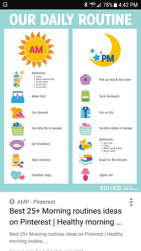 Pin By Marie On For Gen Back To School Hacks Routine Chart Toddler