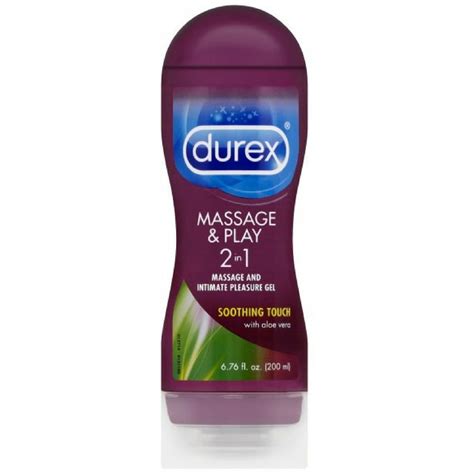 6 pack durex massage and play 2 in 1 lubricant soothing touch with aloe vera 6 76 oz walmart