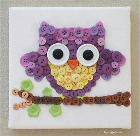 Pin By Max On Creative Ideas Owl Crafts Button Crafts Crafts
