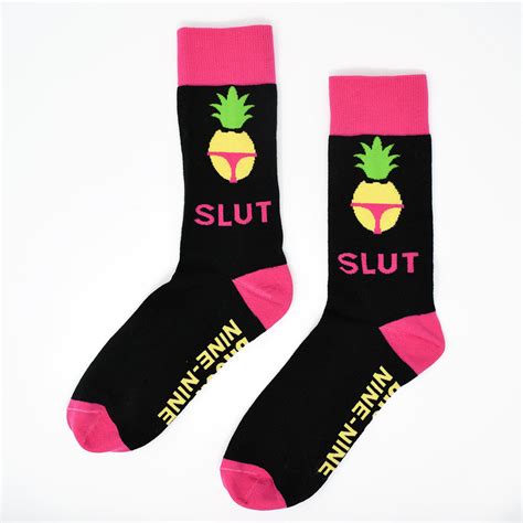 Brooklyn Nine Nine Pineapple Slut Socks Nbc Store