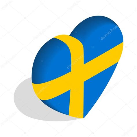 Download sveriges flagga for firefox. Coeur d'icône de couleurs drapeau Suède — Image ...