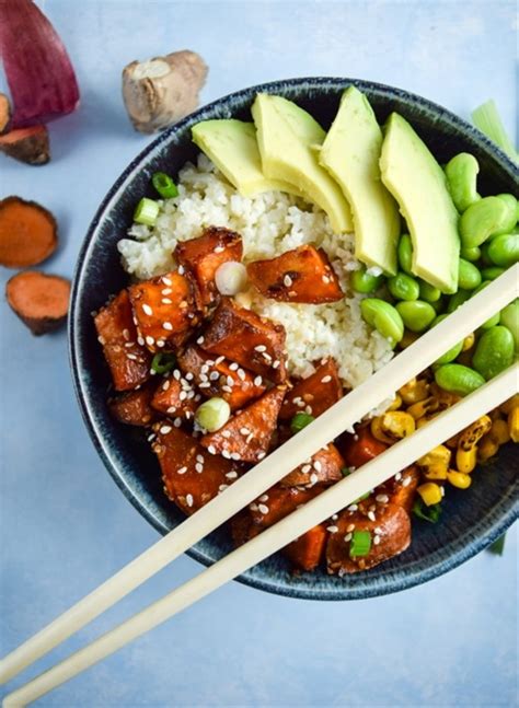 Teriyaki Cauliflower Rice Bowls Recipe Chefthisup