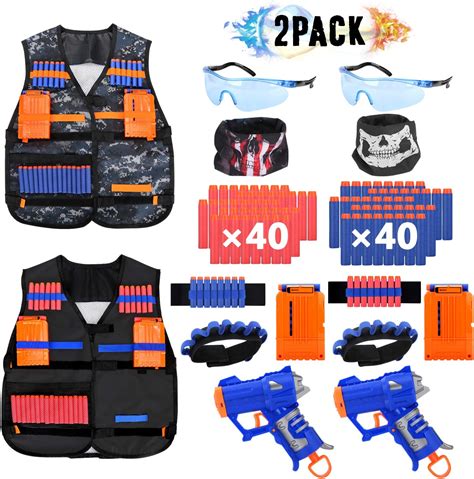 Buy Iskydraw 2 Pack Kids Tactical Vest Kit For Nerf Guns N Strike Elite