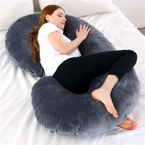 pregnancy pillow full body pillow maternity and nursing pillow extra large c shape pillow