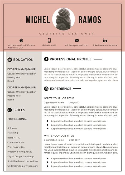resume template professional resume template instant etsy resume template professional