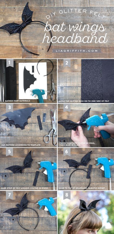 Diy Bat Wings Headband Glitter Diy Kawaii Diy Diy Headband