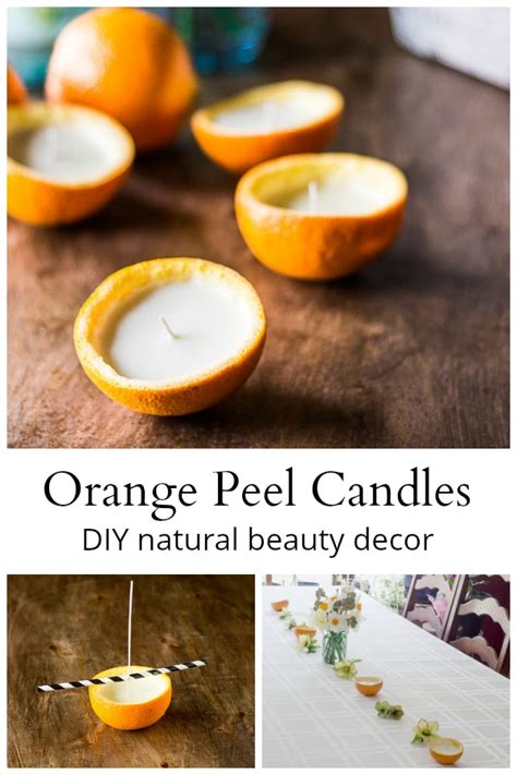 Homemade Orange Peel Candles With Essential Oils Orange Peel Candle