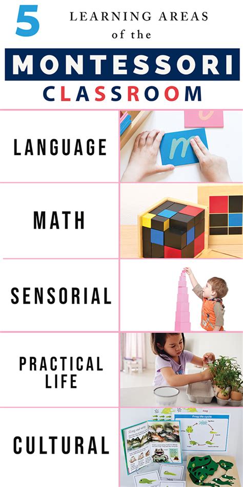 The Five Areas Of The Montessori Classroom Include Math Language