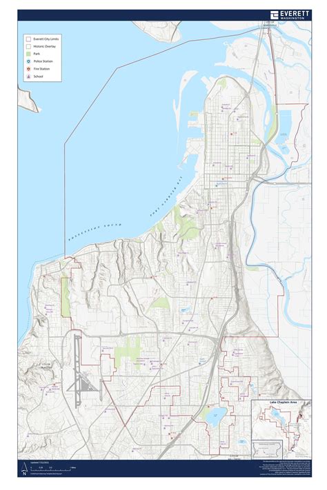 Printed Map Gallery Everett Wa Official Website