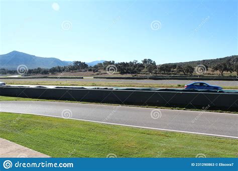 View Of The Ascari Resort Circuit With Bmw M5 F10 Cars On The Track
