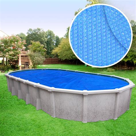 Crystal Blue Heavy Duty Solar Cover For Oval Above Ground Swimming