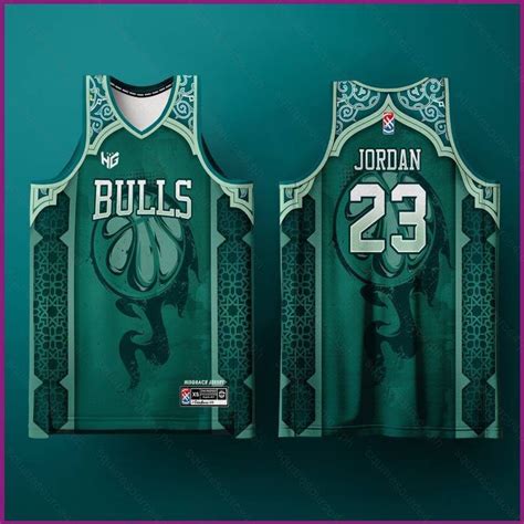 Yx Jordan Jersey Concept Bulls Blue Green Basketball Sports Vest Unisex Fans Edition Plus Size