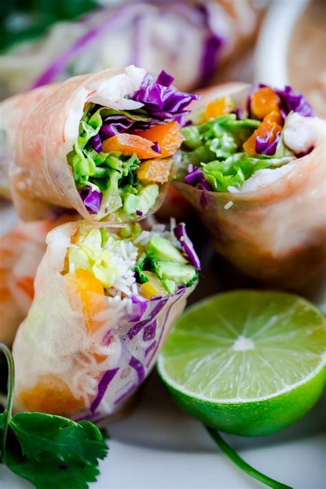 Here, the sauce is paired with sweet, juicy pineapple and succulent shrimp, which broil in minutes. Brown Rice Shrimp Summer Rolls with Peanut Lime Dipping ...