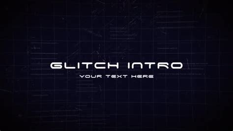 Glitch Text Opener Motion Graphics Templates Motion Array