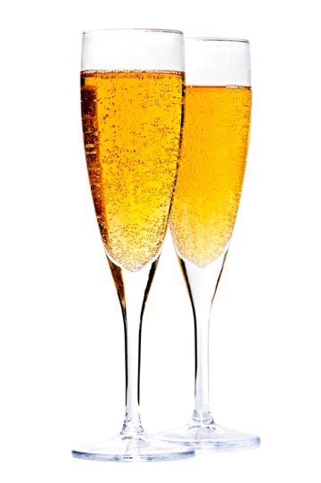 Champagne Glasses Golden Wineglasses Toasting Glasses Png