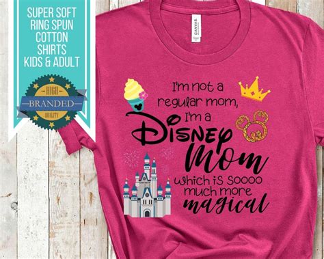 Disney Mom Shirt Like A Regular Mom But More Magical Etsy