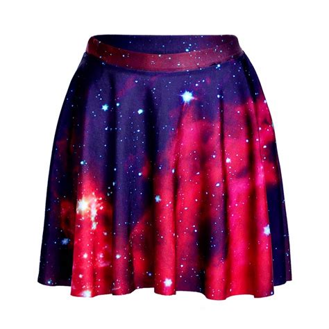 Fashion New Skirts Summer Style Plus Size Sexy Slim Womens Galaxy Red