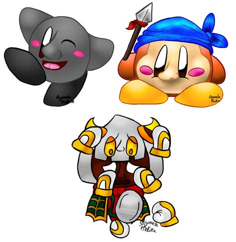 I drew some Kirby characters with noses! (Shadow Kirby, Bandana Dee and ...