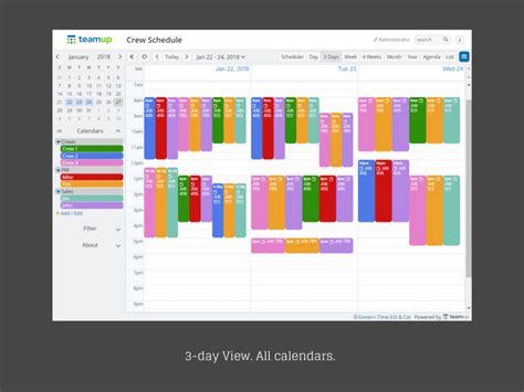 Crew Scheduling With Individual Calendar Views Teamup Blog
