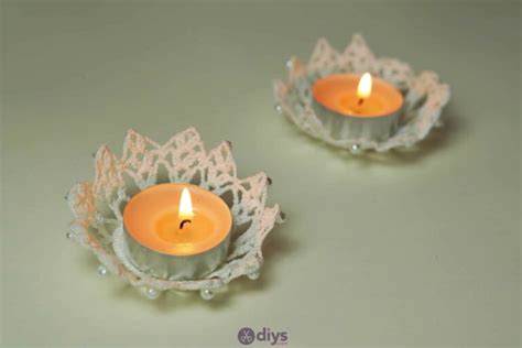 Diy Lace Candle Holder