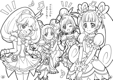 Candy Glitter Force Coloring Pages Candy Glitter Force Coloring