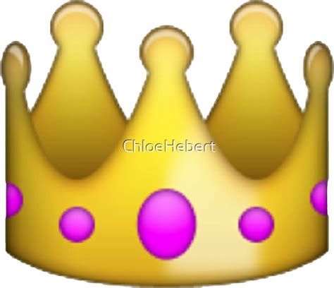 Crown Emoji Stickers By Chloehebert Redbubble