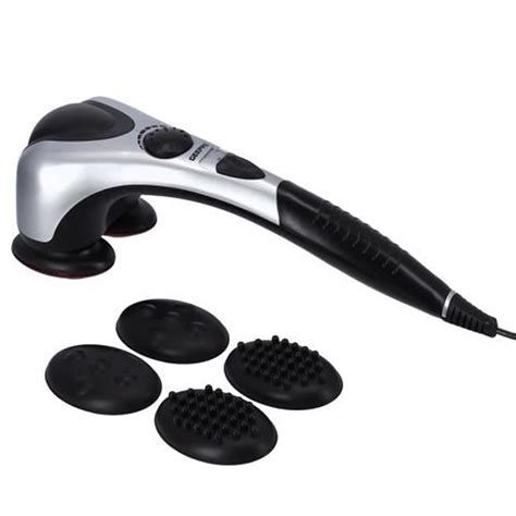 Buy Geepas Gm86044 Double Head Massager Black With Silver Online Qatar Doha