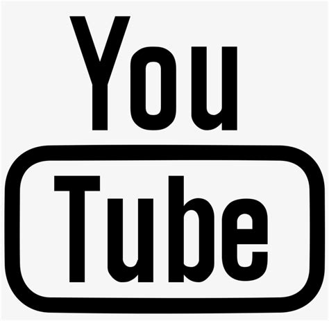 Youtube Clipart Black And White Youtube Icon Outline Png Free