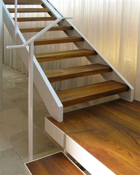 Architectural Component Custom Straight Run Stair Landing And Railing