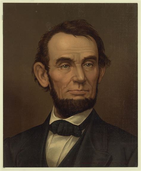 Abraham Lincoln Bust Portrait With Beard Library Of Congress
