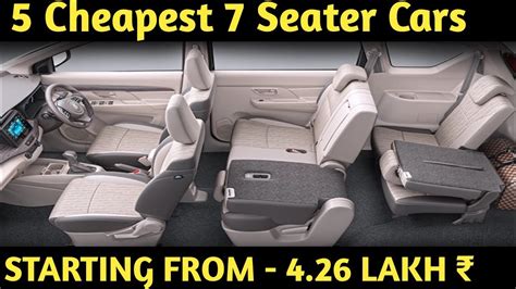 5 Cheapest 7 Seater Car In India Sabse Sasti 7 Seater Cars 2022
