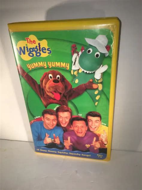 The Wiggles Yummy Yummy Vhs 1999 Hard Plastic Clamshell Case Hit